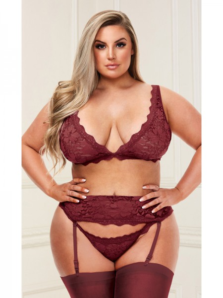 Bra Garter Skirt/G-String Set Q
