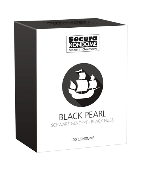 Secura Black Pearl Condoms - 100 Pieces