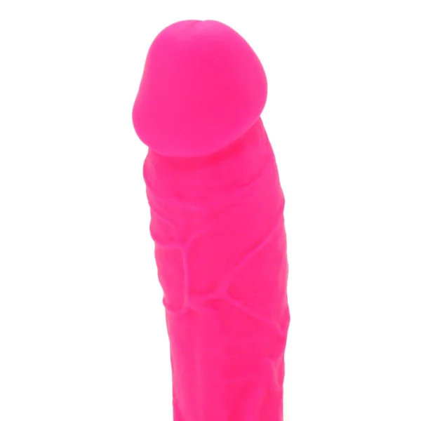 Colours Pleasures 8 Inch Pink Silicone Suction Cup Dildo