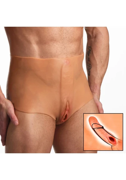Pussy Panties Silicone Vagina and Ass Panties