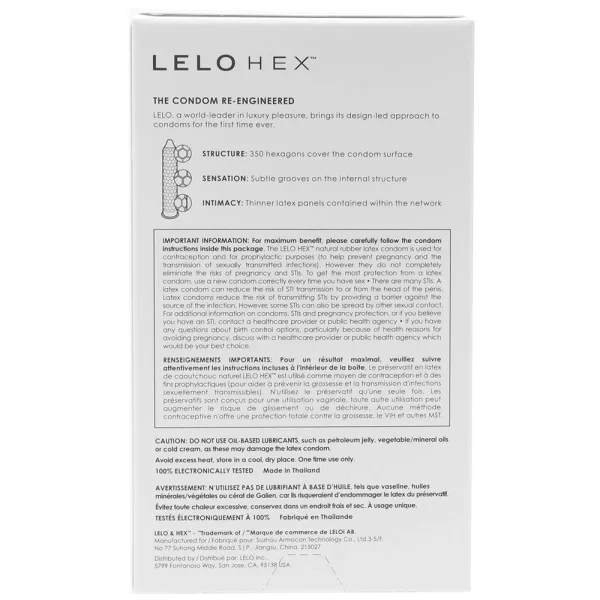 Lelo HEX 12 Pack Original Condoms