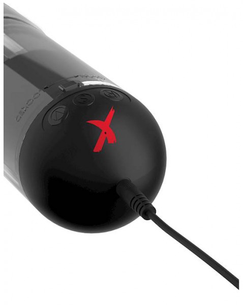 Pdx Elite Extender Pro Vibrating Pump - Clear/black