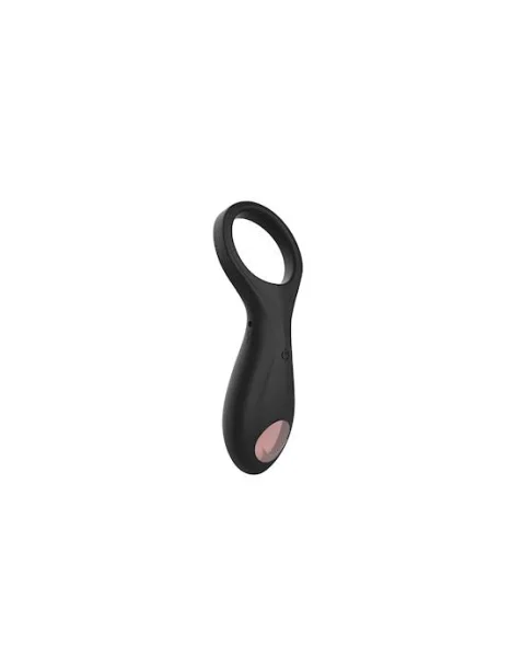 Vibro C-ring With Clitoral Stimulator - Black