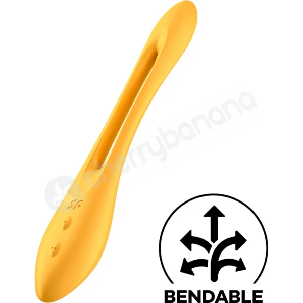 Satisfyer Elastic Joy Yellow Bendable Couples Versatile Vibrator