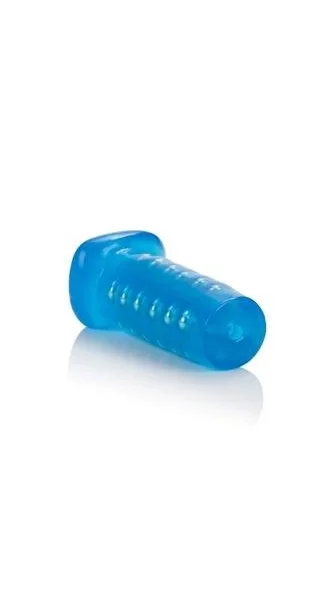 Basic Essentials - Beaded Masturbator Blue