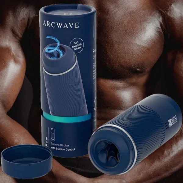 Arcwave POW Silicone Dual Entry Penis Stroker - Black