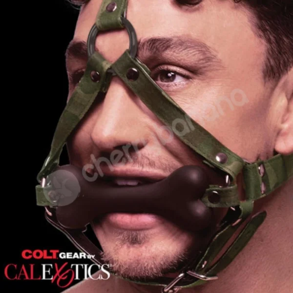 Colt Camo Silicone Bone Gag With Adjustable Head Restraint