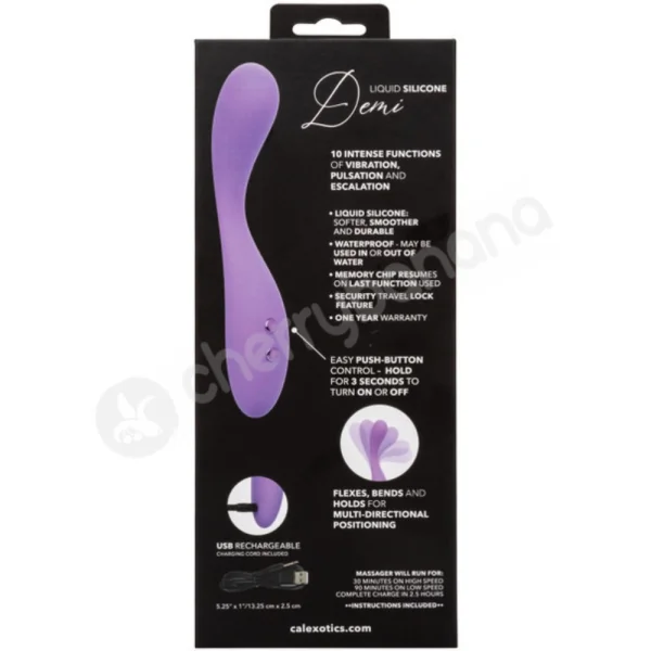 Calexotics Contour Demi Flexible Plush Liquid Silicone Multi-Use Vibrator