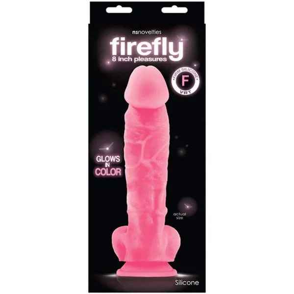 Firefly Pleasures Glowing Suction Cup Dildo