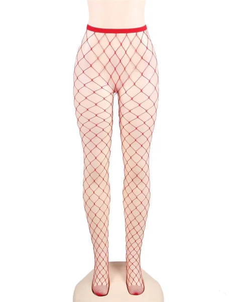 Rhinestone Net Pantyhose - One Size Fits Most
