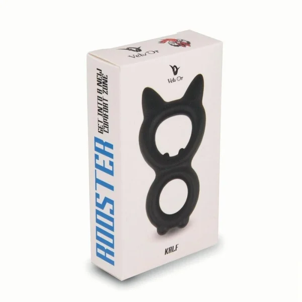 Velv'Or Rooster Kalf Dual-Ring Cat-Like Cock Ring — image 7 of 11