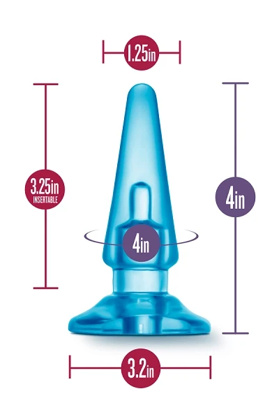 Blush B Yours Blue  Basic Vibra Plug — image 9 of 10