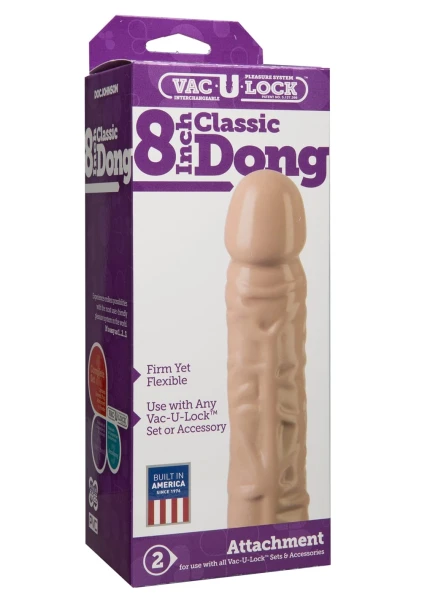 Vac-U-Lock 8" Classic Dong