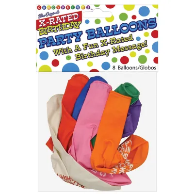 11 Happy Fucking Birthday Balloons Bag of 8