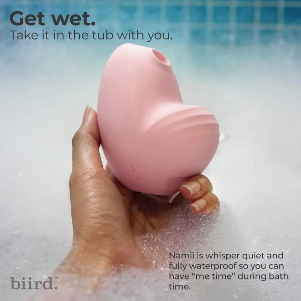 Namii  Pressure Wave Clitoral Suction Stimulator With Vibration & Mood Light By Biird - Lilac