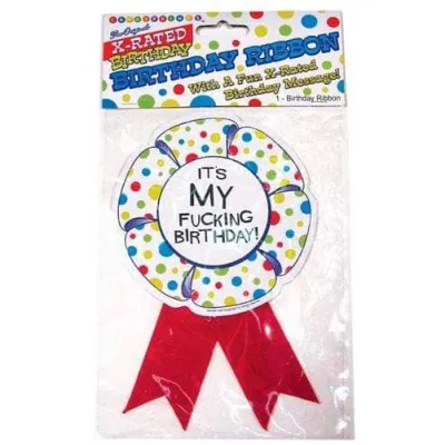 X Rated Birthday Party Award Ribbon