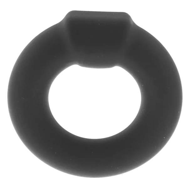 Alpha Liquid Silicone Optimum Cock Ring By CalExotics - Black