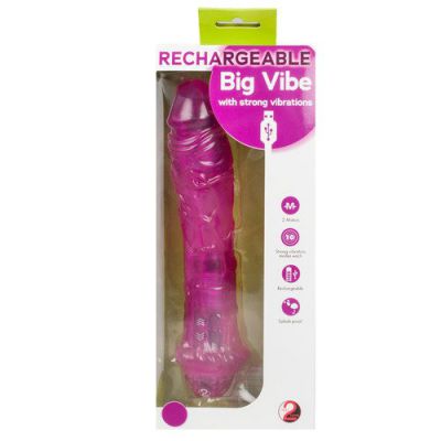 Big Vibe 10 Function Rechargeable Vibrating Dildo 10 Inch