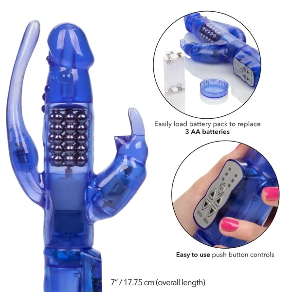 Calexotics Delight Triple Orgasm Rabbit Vibrator — image 5 of 7