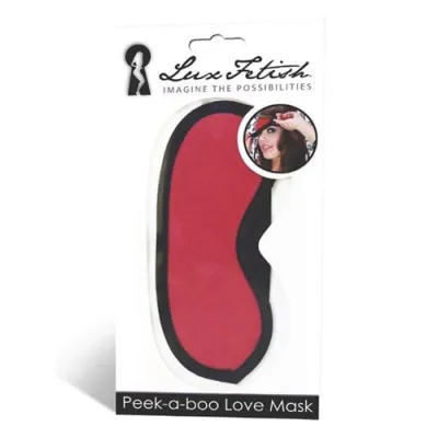 Peek a Boo Love Mask Red