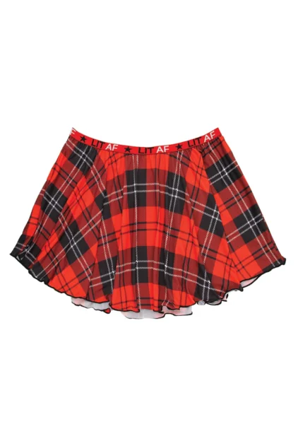 Lit AF Plaid Skirt