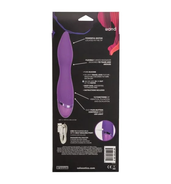 Aura Wand Silicone Rechargeable Waterproof Vibrator by CalExotics — image 19 of 20