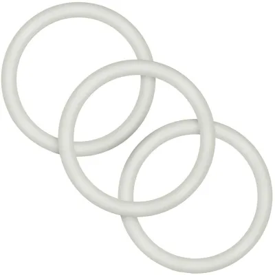 Performance VS3 Pure Premium Large Silicone Cock Rings By Blush Novelties Glow In The Dark White