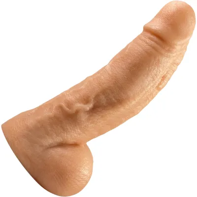 The Small Titan Platinum 6 Silicone Ultrarealistic Dildo With Balls By Uberrime Vanilla