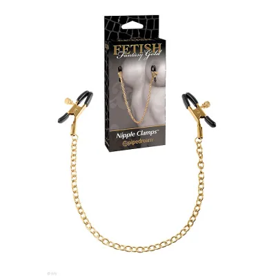 Pipedream Gold Chain Nipple Clamps