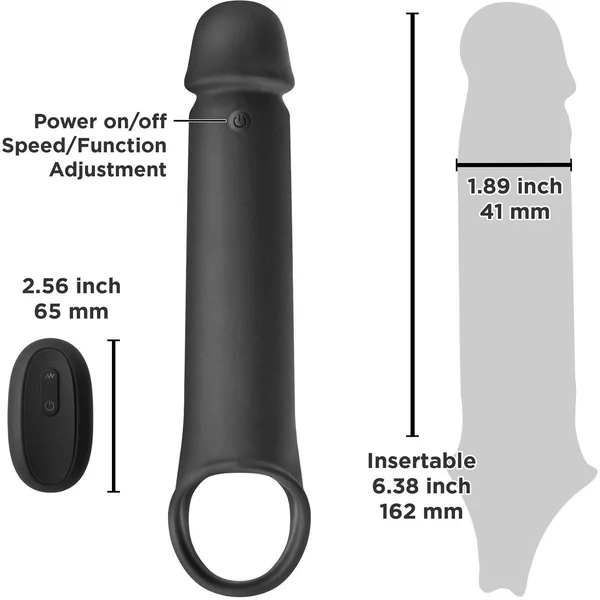 Renegade Brute Vibrating Silicone Penis Extender with Remote — image 24 of 24