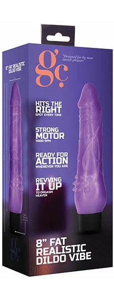 Fat 8" Realistic Vibrating Cock