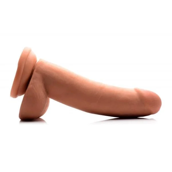8 Inches Ultra Real Dual Layer Suction Cup Dildo Tan — image 7 of 8