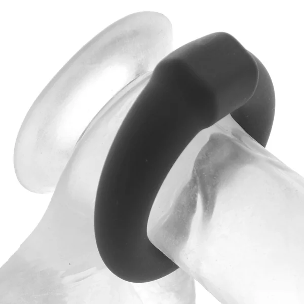Alpha Liquid Silicone Optimum Cock Ring By CalExotics - Black