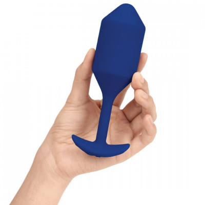 B Vibe Snug Plug Vibrating XL Navy