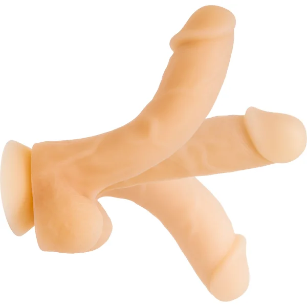 BMS Factory Addiction David Posable Dual-Density Silicone Dildo with Suction Cup