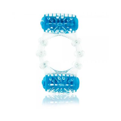Color Pop Two O Quickie Blue Vibrating Ring