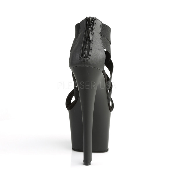 7 inches Heel, 2 3/4 inches PF Criss Cross Sandal, Back Zip — image 4 of 4