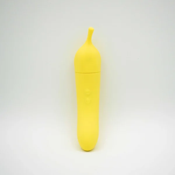 Banana Cream Air Pulse and G-Spot Vibrator -  Yellow
