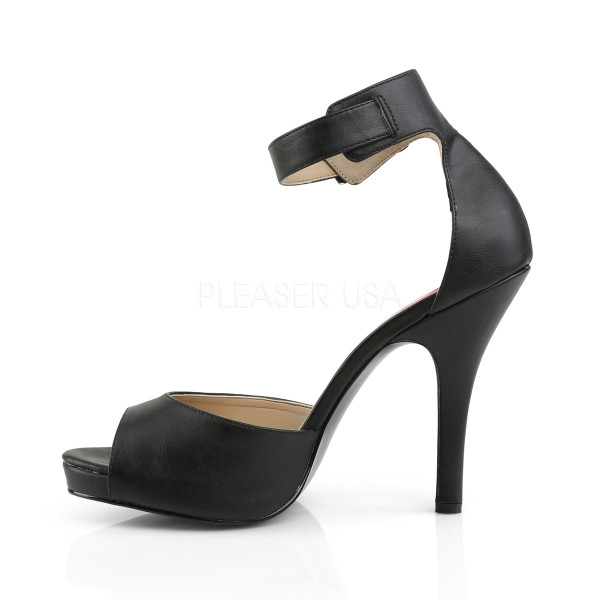 5 inches Heel, 1/2 inches PF Closed Back Sandal W/ Buckled Ankle Strap