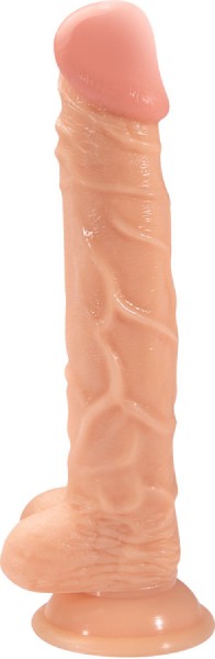 9" Realistic Dong With Balls (Flesh)