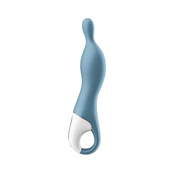 Satisfyer A-Mazing 1 Rechargeable Waterproof 12-Function A-Spot Vibrator - Blue