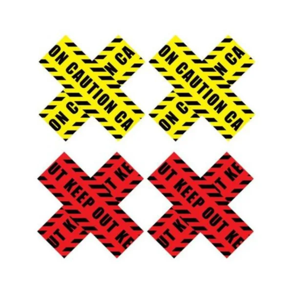 Peekaboo Caution X Yel/red