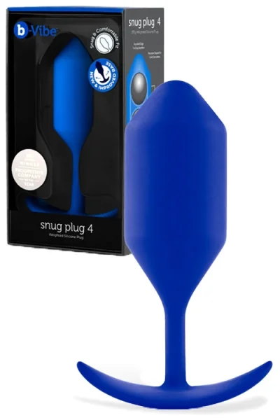 B-Vibe Snug Plug 4 - 5.2" Weighted Butt Plug