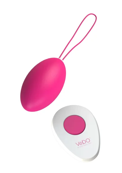 VeDO Peach Remote-Controlled Vibrating Egg - 'Foxy Pink'