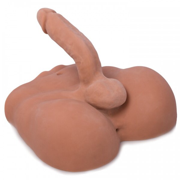 Boss Cum Gutter Realistic Cock & Ass Masturbator – 9.5 Inch — image 4 of 5