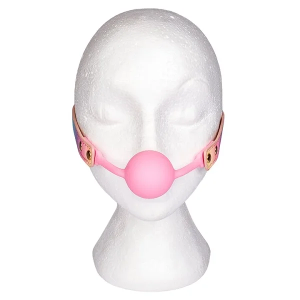 Bondara Luxe Sugar Rush Rainbow Glitter Ball Gag — image 4 of 4