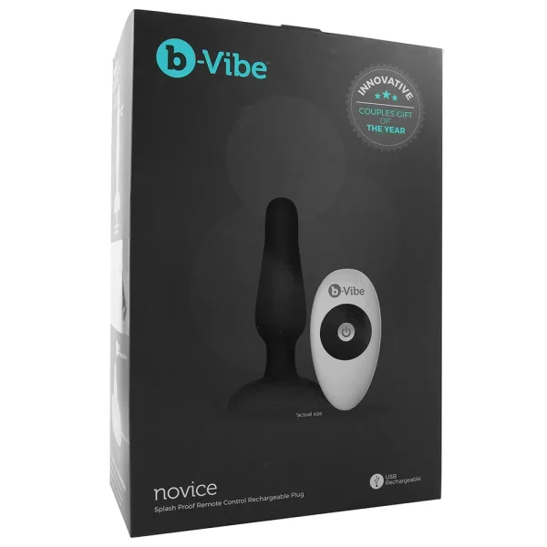 b-Vibe Novice Plug Waterproof Remote Control Vibrating Anal Toy