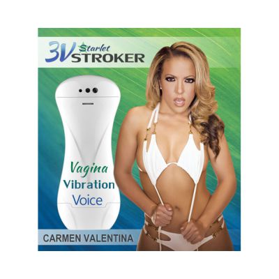 3v Talking And Vibratingstarlet Stroker Carmen Valentina