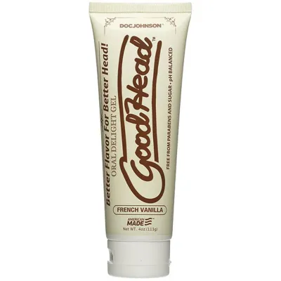 Goodhead Oral Delight Gel 4 Oz Tube French Vanilla