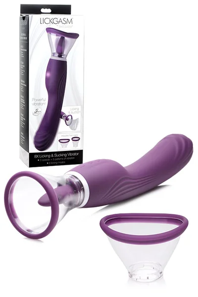 Inmi 9.6" Vibrating Pump with Tongue Stimulator & G-Spot Handle — image 7 of 12